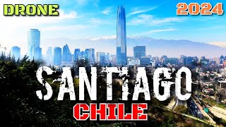 SANTIAGO CHILE IN DRONE 2024 🇨🇱 [upl. by Josefa333]