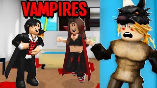 I Was A WEREWOLF In A VAMPIRE Only Server Roblox Brookhaven RP [upl. by Vina551]