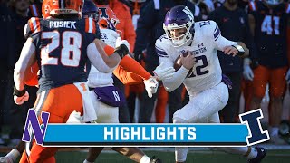 Northwestern at Illinois  Highlights  Big Ten Football  Nov 25 2023 [upl. by Atiuqaj606]