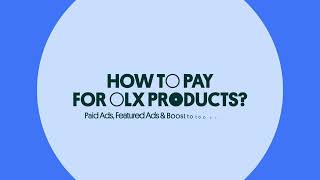 How to pay for OLX Products  Ads [upl. by Arahahs]