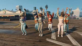 GTA V FIVEM Dance challenge  HEAVY ROTATION  JKT48 server indoprideroleplay [upl. by Osyth]