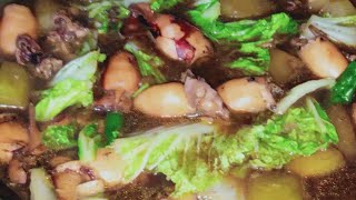 Adobong Pusit na may Sayote at Pechay  Pusit Recipe  Ulam pinoy [upl. by Ainola117]