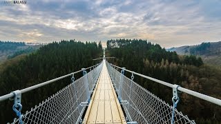 Geierlay  Hängeseilbrücke  Germany [upl. by Eleumas]