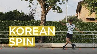 29LORENZO GUSLANDI TEACHES THE KOREAN SPIN  SKATING TUTORIAL [upl. by Lah931]