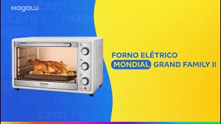 Forno Elétrico de Bancada Multifuncional Mondial  52L Branco Grand Family II FR52W [upl. by Lorna77]