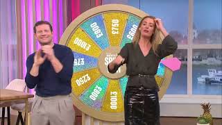 Cat Deeley Leather Skirt Black Tights High Heels 28 Nov 24 2 [upl. by Judd]