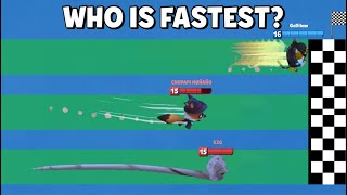 WHO IS THE FASTEST CHARACTER IN ZOOBA JUNGLE MARATHON [upl. by Aneetsirk]