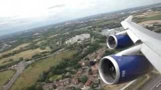 British Airways Boeing 747400 Takeoff from LHR [upl. by Danaher534]