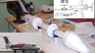 Douglas DC91415 Depron EDF Build Part One [upl. by Yllom]