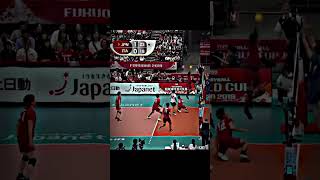 Ishikawa x Nishida  Ishikawa as a setter shorts volleyball japan ultimatevolleyball [upl. by Annuaerb]