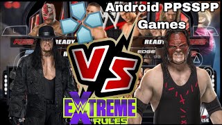 PPSSPP Android Game Play WWE smackdown VS Raw 2011 Kane VS Undertaker Extreme Rules Match [upl. by Rotman]