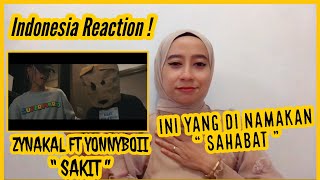 ZYNAKAL FT YONNYBOII  SAKIT  Official Lyric Video   Indonesia Reaction SPEECHLES  KEREN [upl. by Rehsa]