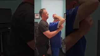 Chiropractic Adjustment  Standing Thoracic Lift chiropracticadjustment chiropractor [upl. by Nogaem]