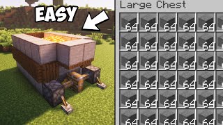 How to make a StoneCobblestone Farm in Minecraft 121 Tutorial [upl. by Ng]