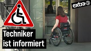 Realer Irrsinn Fitnessprogramm für RolliFahrerin  extra 3  NDR [upl. by Adnima]