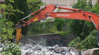 ZAXIS 210 lc and Kobelco ED160 [upl. by Gainer]