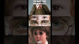 YOU HAVE YOUR MOTHERS EYES funny happymemes memes happymemer comedy memeculture harrypotter [upl. by Atiekram]