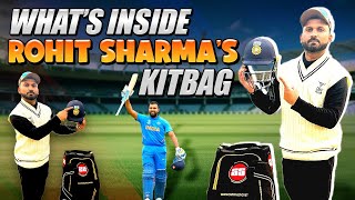 From Bats to Gloves Rohit Sharmas Cricket Kitbag Unveiled  SportsLaunchpad [upl. by Nannek168]