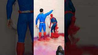 spiderman vs superman vs batman spiderman batmanvsironman funny batmanvsuperman comedy shorts [upl. by Secilu95]