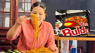 3 PACKET RAMEN MUKBANG [upl. by Landbert]