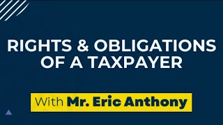 Episode 2 Rights and Obligation of A Taxpayer [upl. by Eastlake]