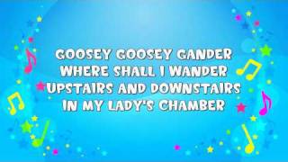 Goosey Goosey Gander  Sing A Long  Nursery Rhyme  KiddieOK [upl. by Nancie]