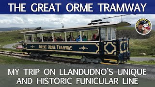 The Great Orme Tramway  My Trip on Llandudnos Unique and Historic Funicular Line [upl. by Lorant965]