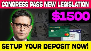 Congress 1500 New Stimulus Package  Setup Your Deposit to Get Before 6th  Social Security amp Ssdi [upl. by Sissie]