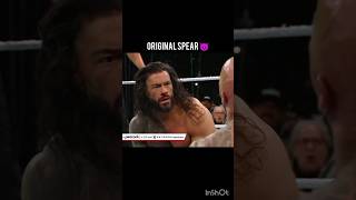 Jey uso Spear Vs Roman Reigns Spear 😈  Edit  shorts viral romanregins [upl. by Gorrono]