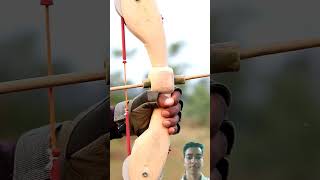 Bamboo Bow and Arrow with craft Bamboo Diy Craft Slingshot Wood bambooart [upl. by Nike]