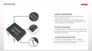 DB107 DIP4 Mini bridge rectifier 1A1000V electronics parameter ASEMI [upl. by Einafpets]