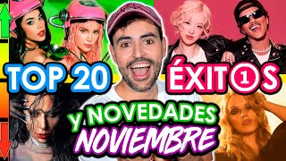 CANCIONES NOVIEMBRE 2024🔥 Top 20 MEJORES ÉXITOS y lo MÁS NUEVO en TENDENCIA MÚSICA 🎧 Wow Qué Pasa [upl. by Annaehs]