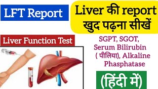 लीवर की blood रिपोर्ट समझे हिन्दी मेंSGPT SGOT पीलिया क्यों बढ़ जाता हैLFT report  LFt test [upl. by Tubb]