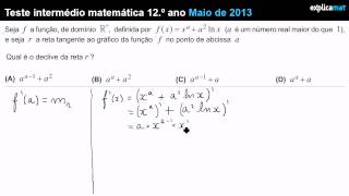 Derivada de uma Função num Ponto  Mat 12º Ano [upl. by Rhea824]