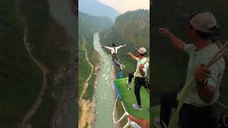 Bungy In Nepal bungee bungeejumping jumping adventure trending viral bungy shorts [upl. by Elagibba]