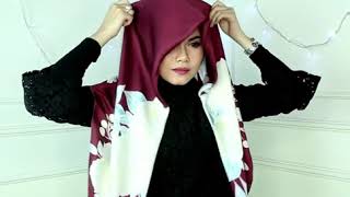 Hijab Tutorial Satin Square Scarf [upl. by Spring423]