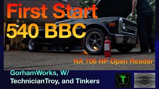 EP 15 First 🔥 Fire Up Blueprint 540 Big Block c10 longbed Part 1 of 2 [upl. by Icats805]