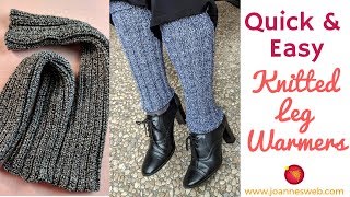 Knitted Legwarmers Quick and Easy [upl. by Krock]