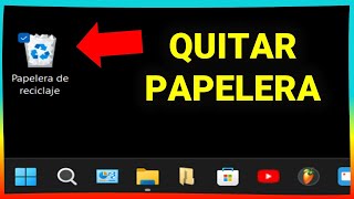 Cómo quitar la papelera del escritorio de Windows 11 [upl. by Pedro545]