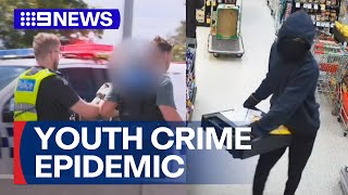 Disturbing details behind Victorias youth crime epidemic  9 News Australia [upl. by Hatti]