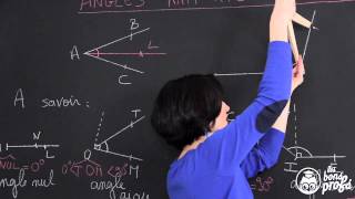 Tracer une bissectrice  Géométrie plane  Maths 6e  Les Bons Profs [upl. by Niro]