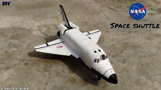 How to make SPACE SHUTTLE with paper  DIY spacecraft [upl. by Scottie]