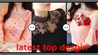 Latest top designs 2019 for girls trendy top designs stylish top design  fashion tops for girls [upl. by Anelegna]