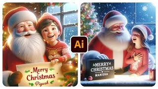 Ai Merry Christmas Photo Editing  Viral Ai Christmas Photo Editing ai photoediting christmas [upl. by Fergus]