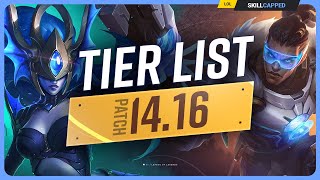 NEW TIER LIST for PATCH 1416  League of Legends [upl. by Belvia]