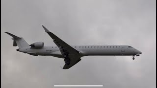 Cemair CRJ900LR Landing At Cape Town International Airport Runway 01 [upl. by Tchao]