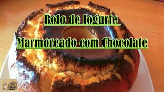 Bolo de Iogurte Marmoreado com Chocolate  Receita [upl. by Amle]