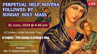 🔴LIVE  NOVENA DEVOTION TO OUR MOTHER OF PERPETUAL HELP AND SUNDAY HOLY MASS  In English [upl. by Miche]