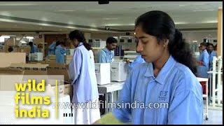 HewlettPackard PCs get packaged at HP factory in India [upl. by Ainehta451]