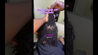 Micro locs repair and retightening in Lagos microlocstyles microloc locs [upl. by Lamont192]